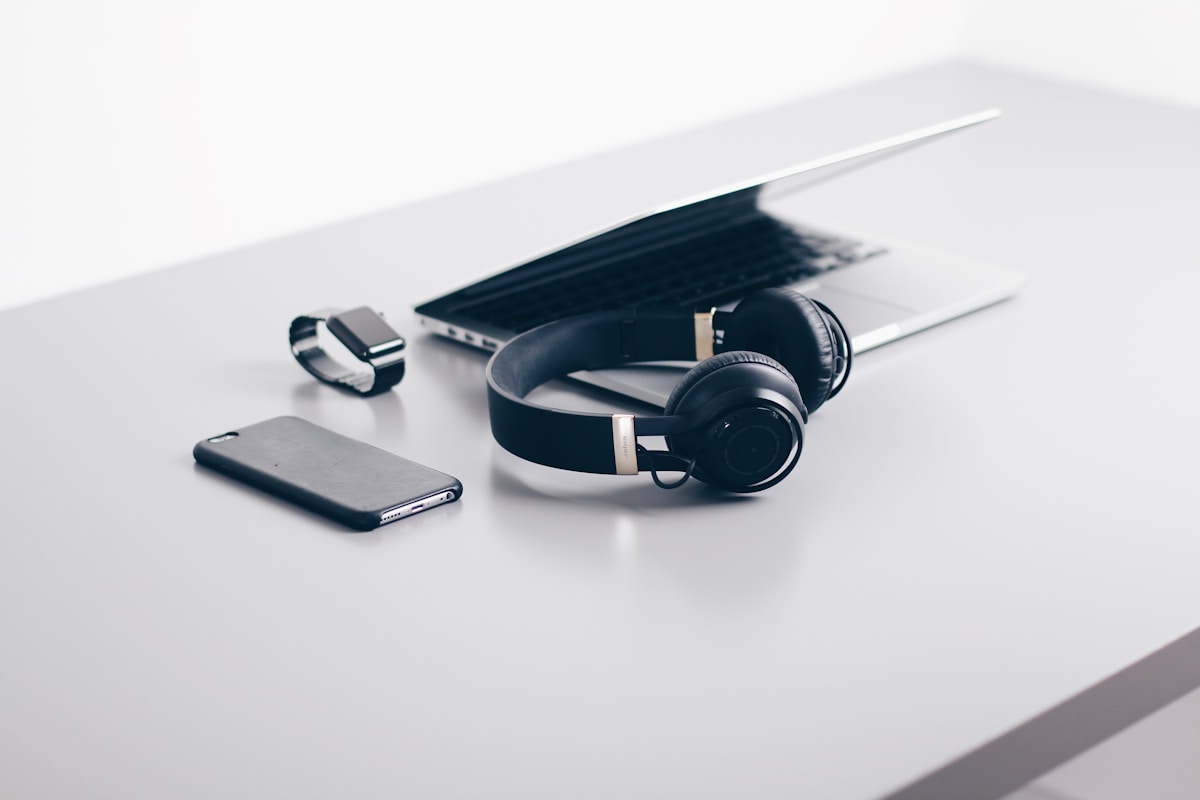 Electronics and desk essentials
